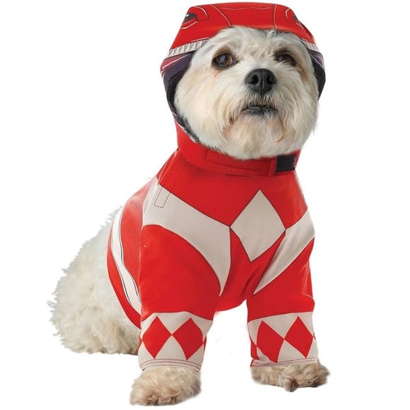 🎉Host Pick🎉California Costumes Power Rangers Red Ranger Costumes for Dogs XS - Picture 1 of 6